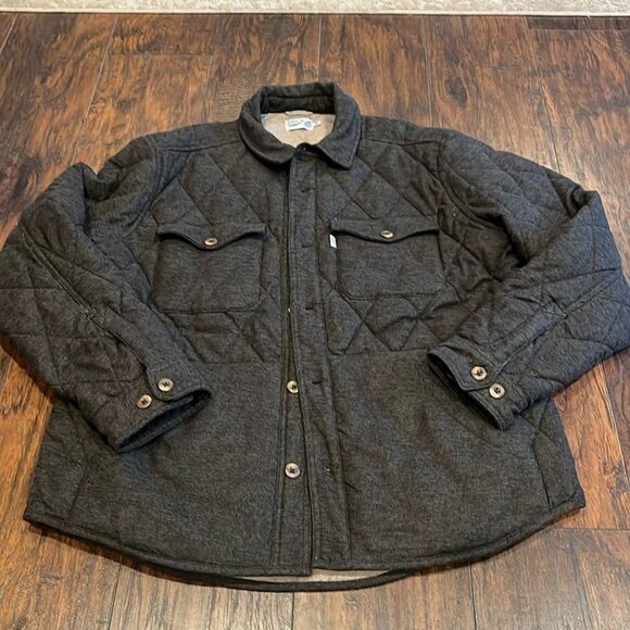 WELLENSeawool Bubble Shirt Jacket in Charcoal size XL in EUC